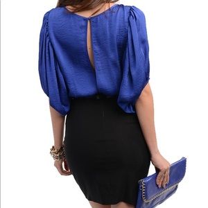 Sexy Purple Black Party Dress